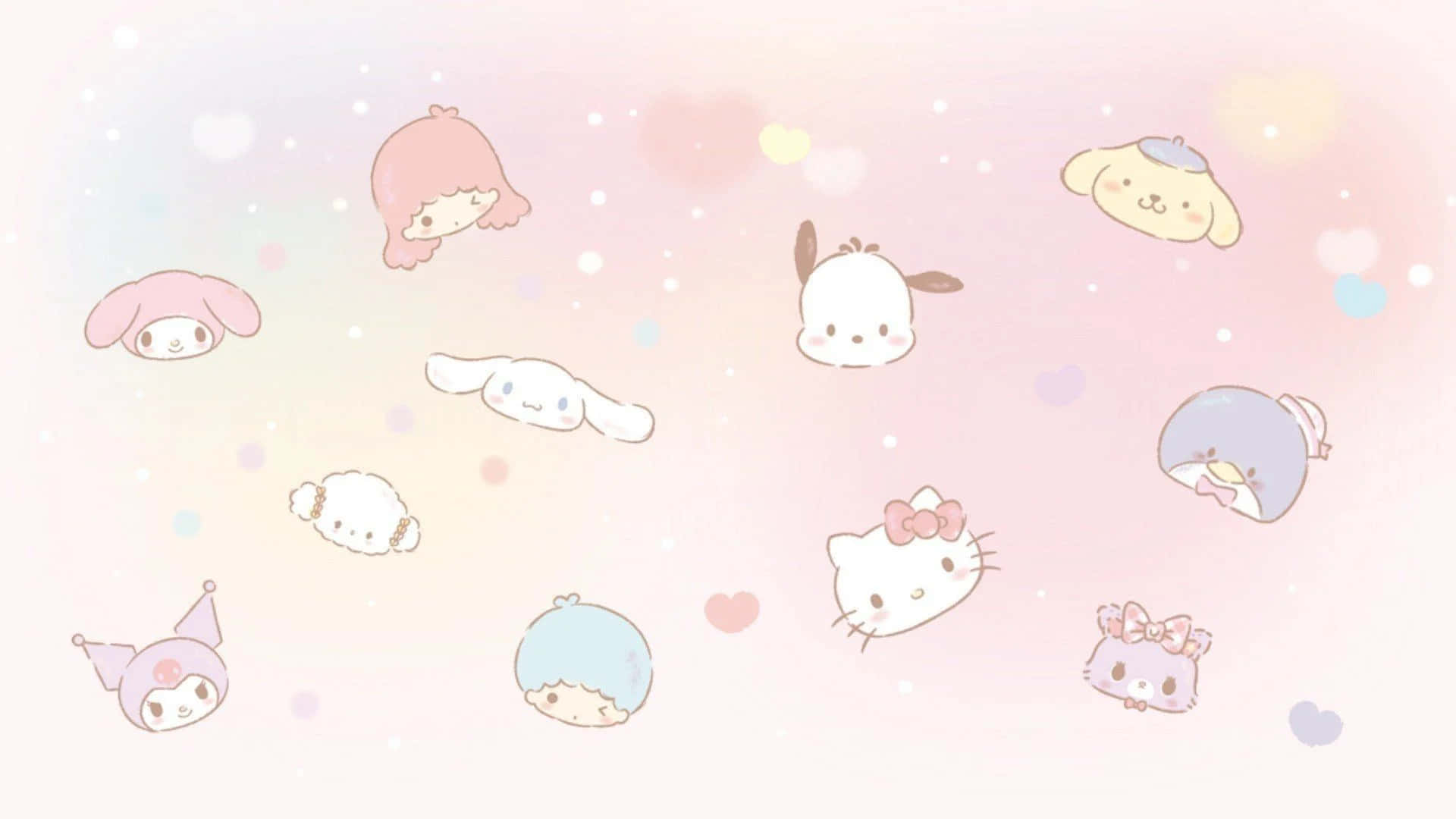 1920x1080 Hello Kitty Pastel Chromebook Wallpaper