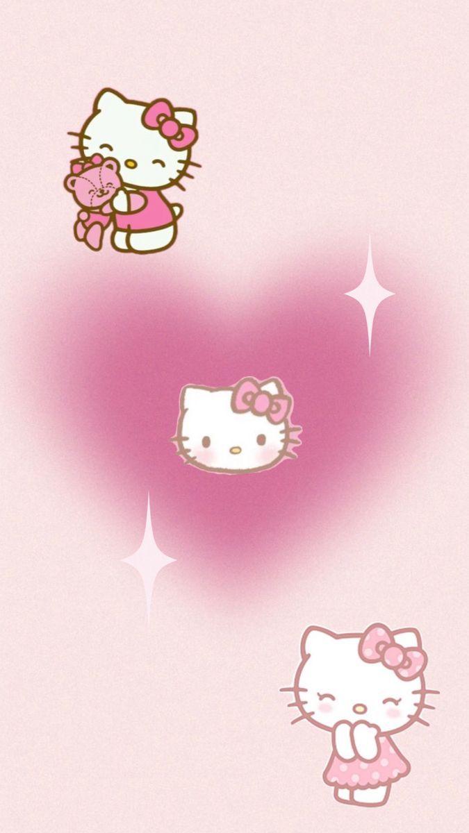 675x1200 hellokitty #pink #pastel #wallpaper #sanrio #preppy #stars #coquette
