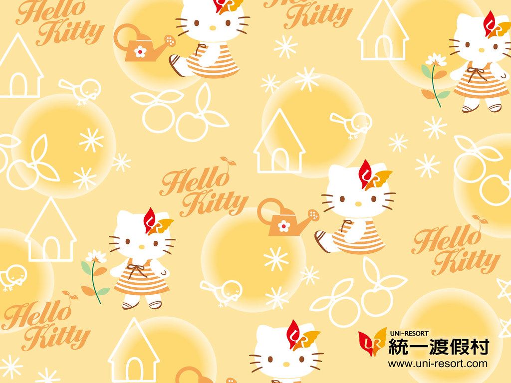 1024x768 Wallpaper Hello Kitty Uni Resort /kt