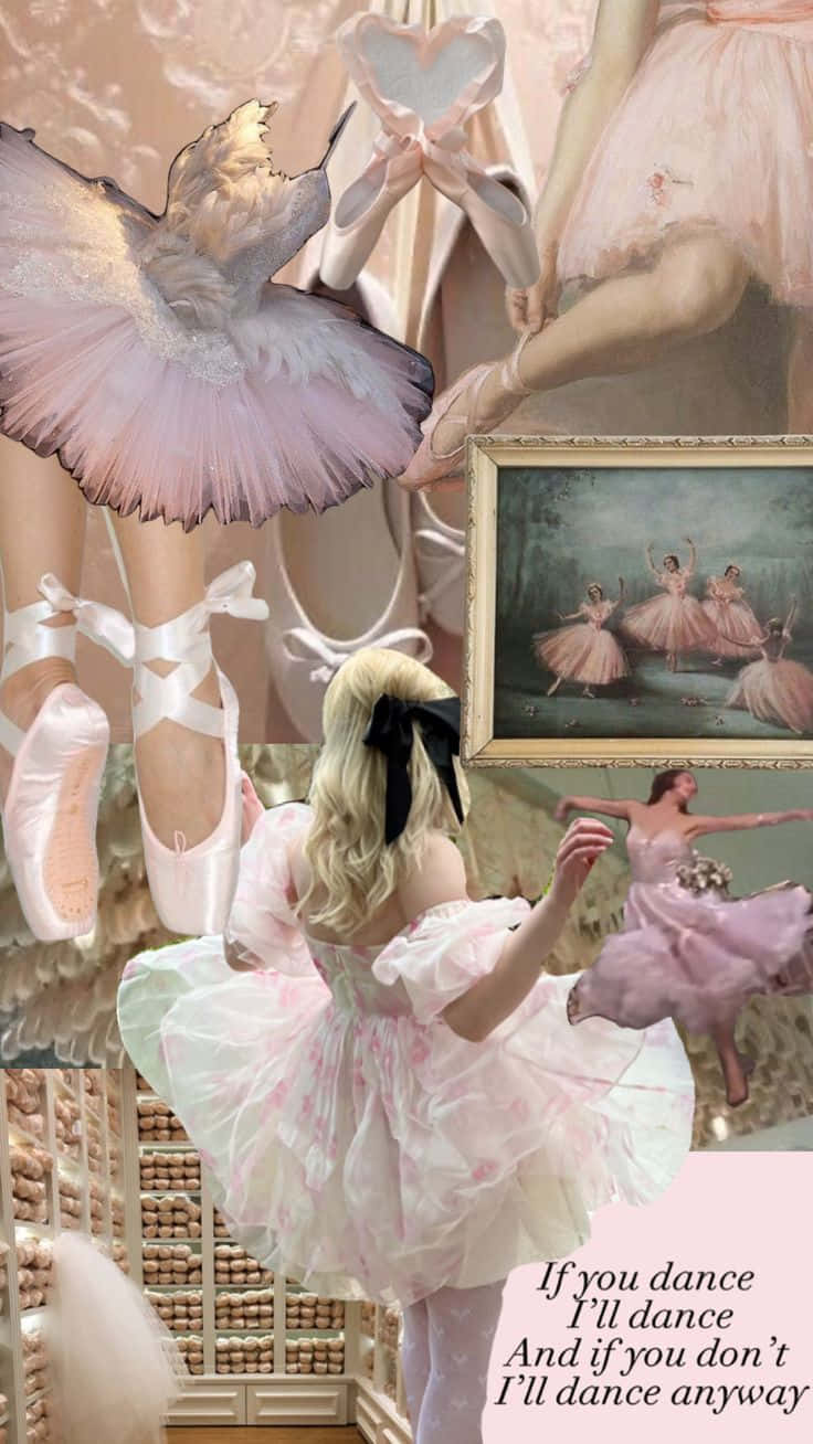 736x1308 Download Ballet Dream Collage Wallpaper