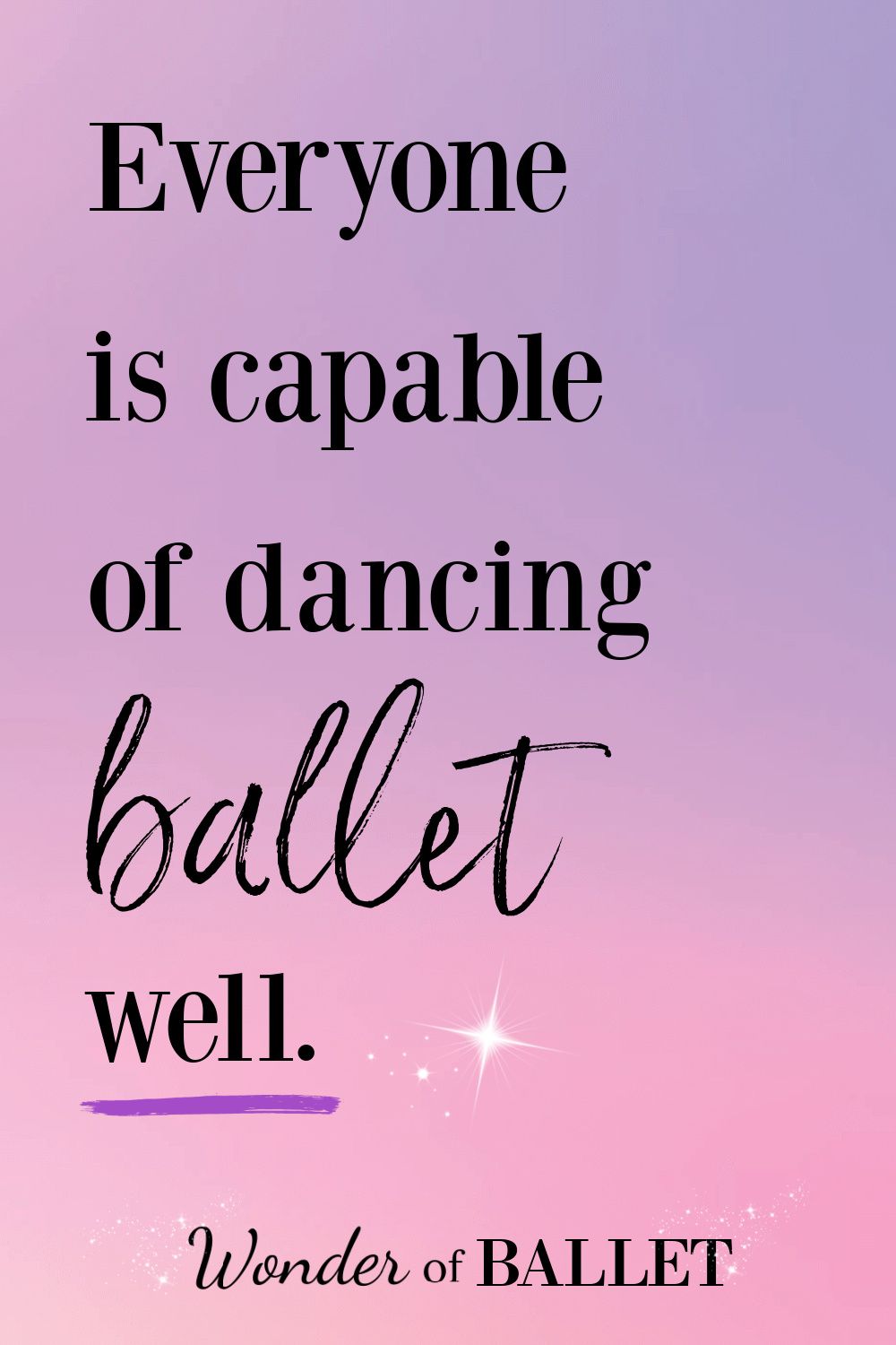 1000x1500 Everyone is capable of dancing ballet well. of Ballet