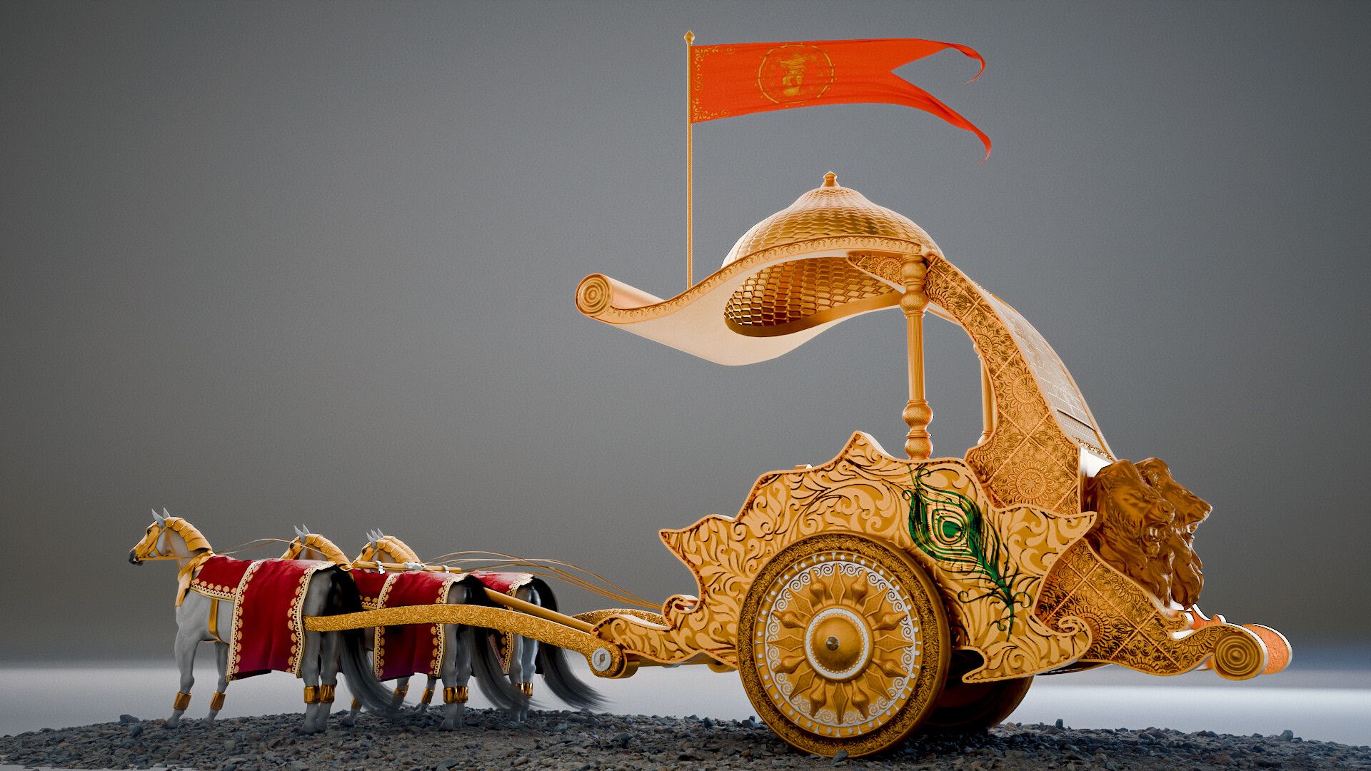1920x1080 Arjun Chariot of Mahabharat