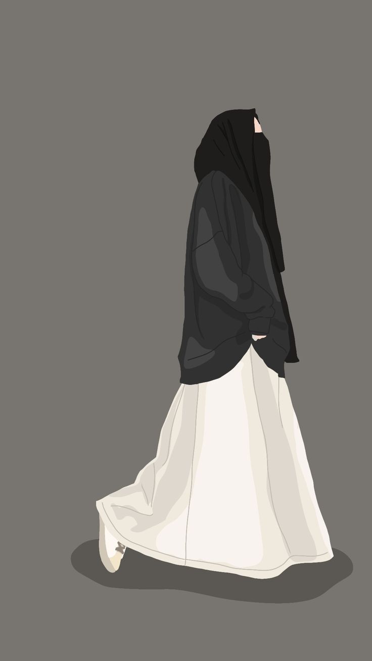 736x1308 Discover 11 00 and muslimah wallpaper ideas. purdah cartoon, wallpaper cadar muslimah, niqabi cartoon wallpaper and more