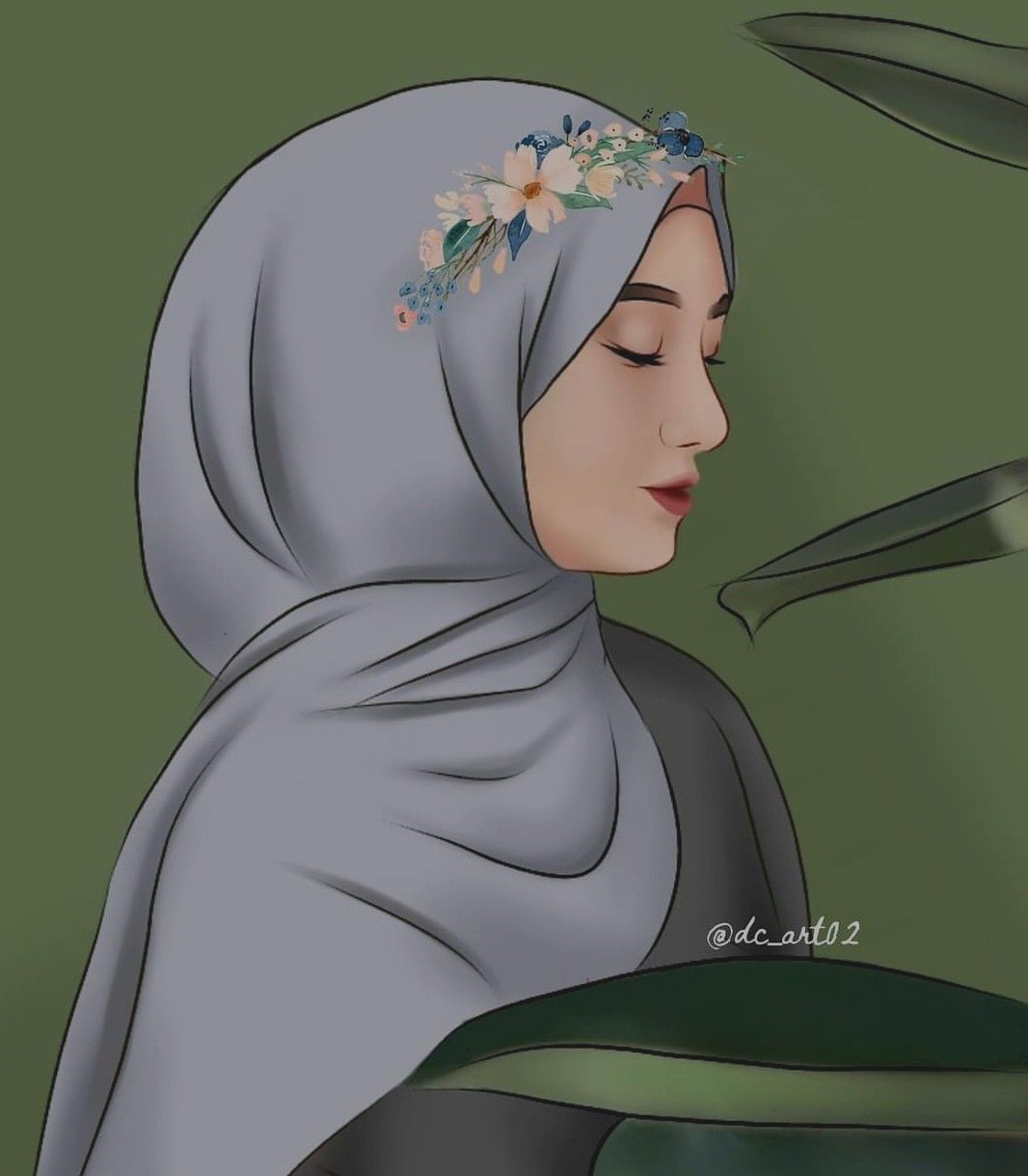 1066x1219 Green hijab cartoon character. Hijabi girl aesthetic cartoon, Hijabi girl drawing pencil, Hijab art