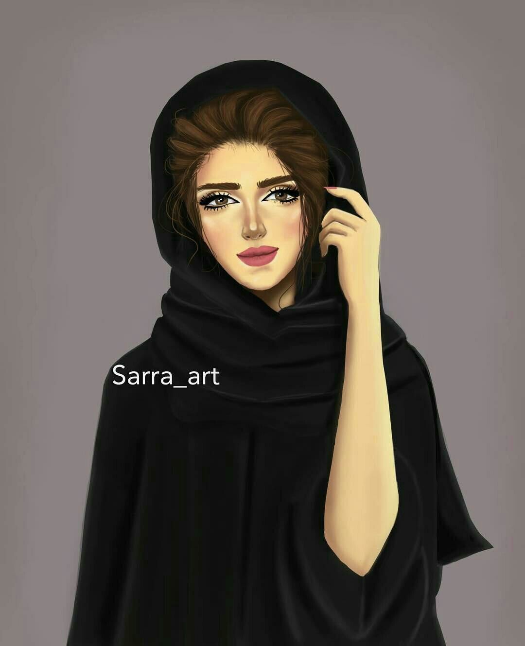 1080x1329 Islamic Girls Drawing Anime Wallpaper