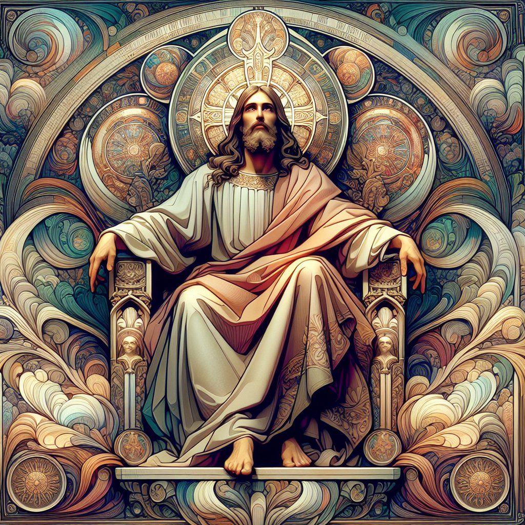 1024x1024 Jesus on the throne
