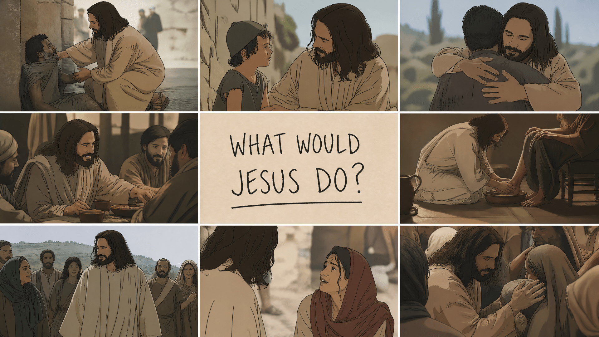 1920x1080 What Would Jesus Do? Ultra HD Wallpaper