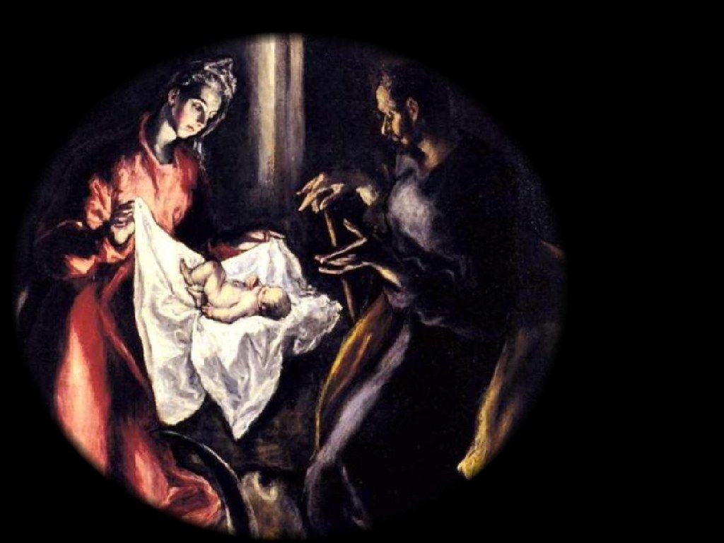 1024x768 El Greco the Nativity Detail R. This slide was crafted from