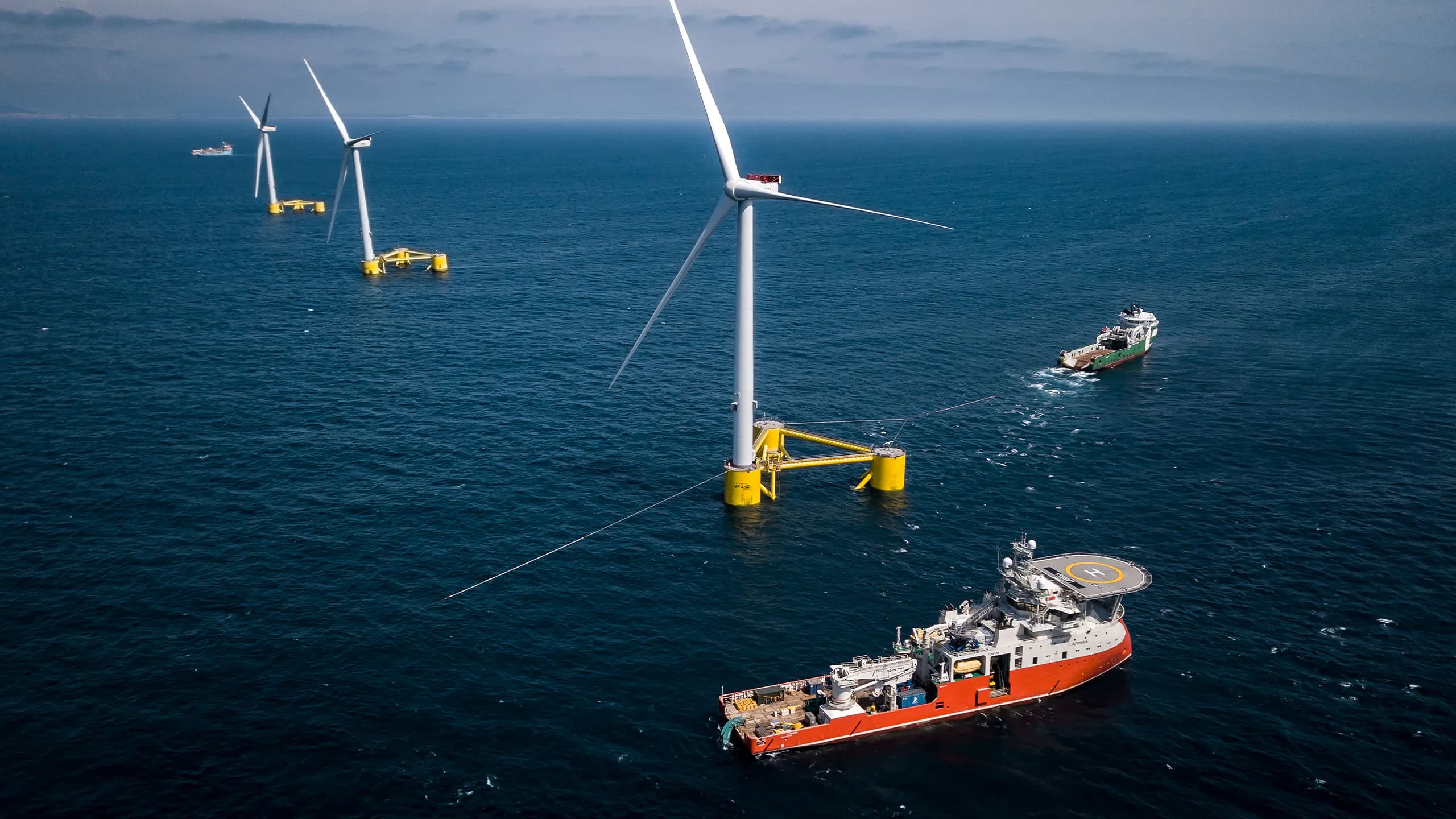 2560x1440 Ocean Winds And Principle Power Announce Collaboration For France's First Commercial Scale Floating Offshore Wind Tender