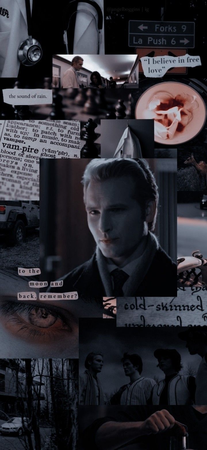 720x1560 Carlisle Cullen collage aesthetic wallpaper