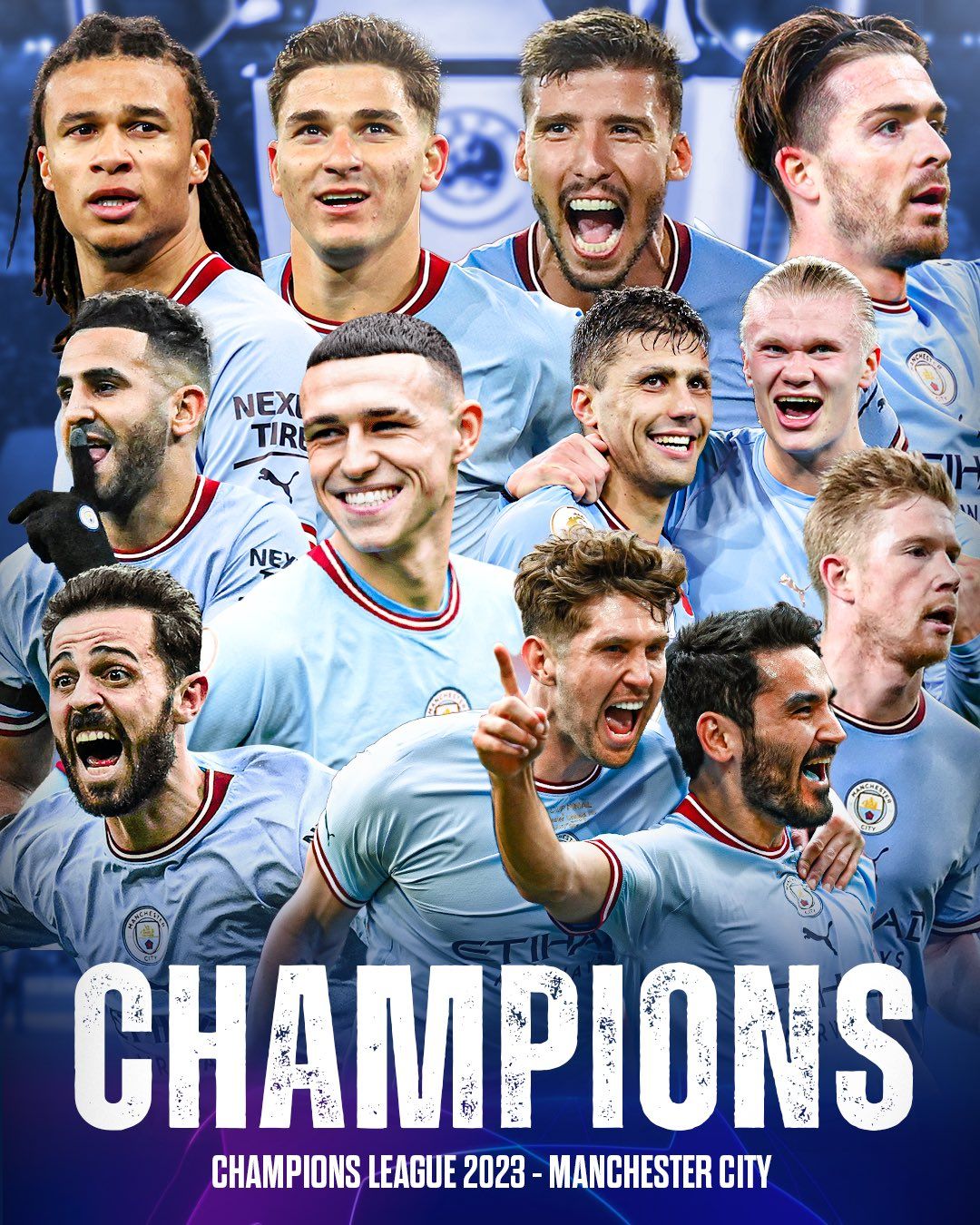 1080x1350 Manchester City UEFA Champions League 2023 Champions Desktop Wallpaper