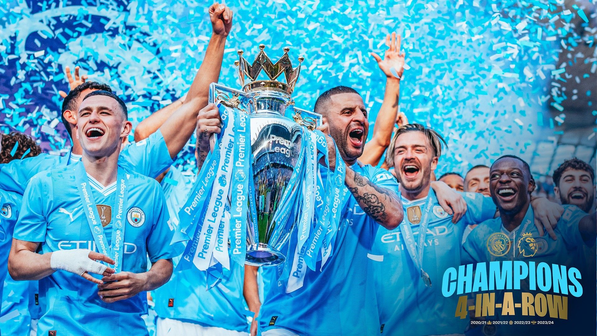 1920x1080 Gallery: Fantastic Foden fires City to fourth Premier League title in a row