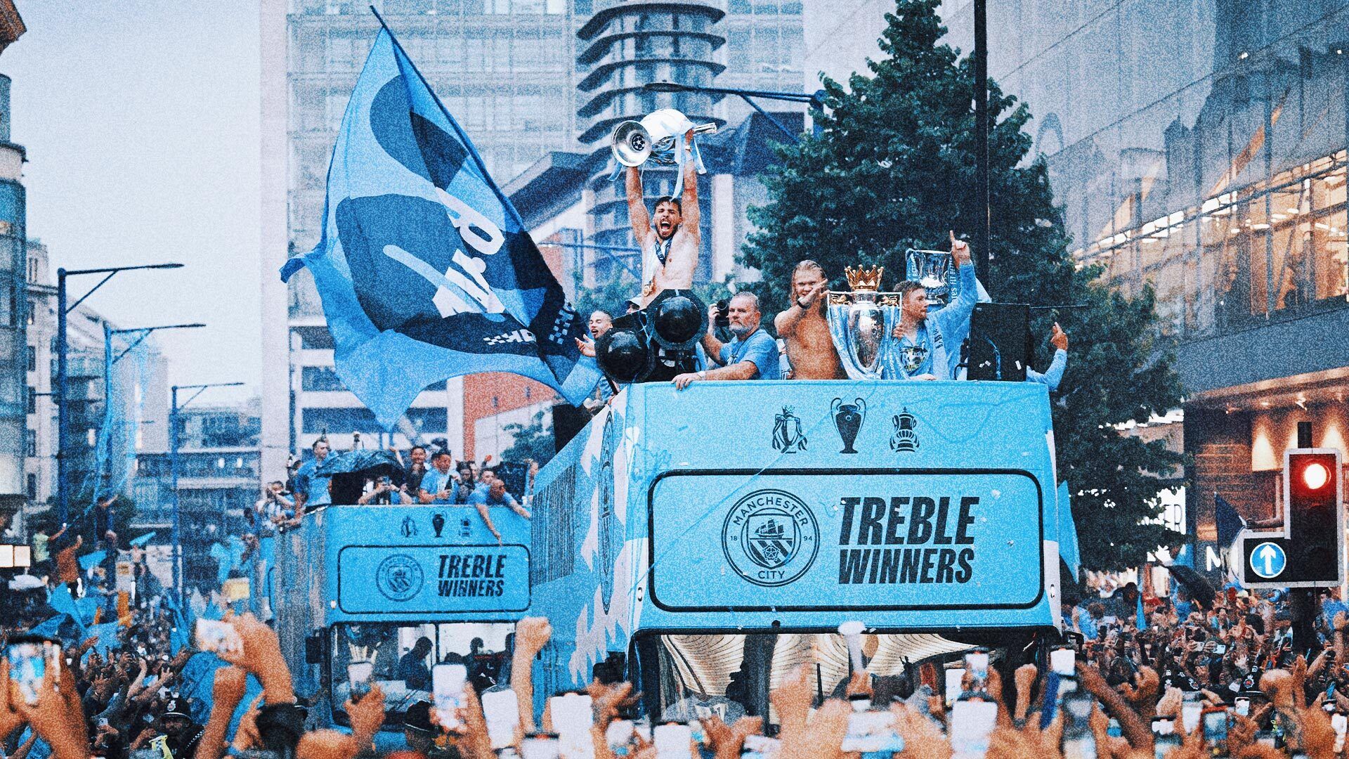 1920x1080 Manchester City celebrates winning treble of major trophies with parade