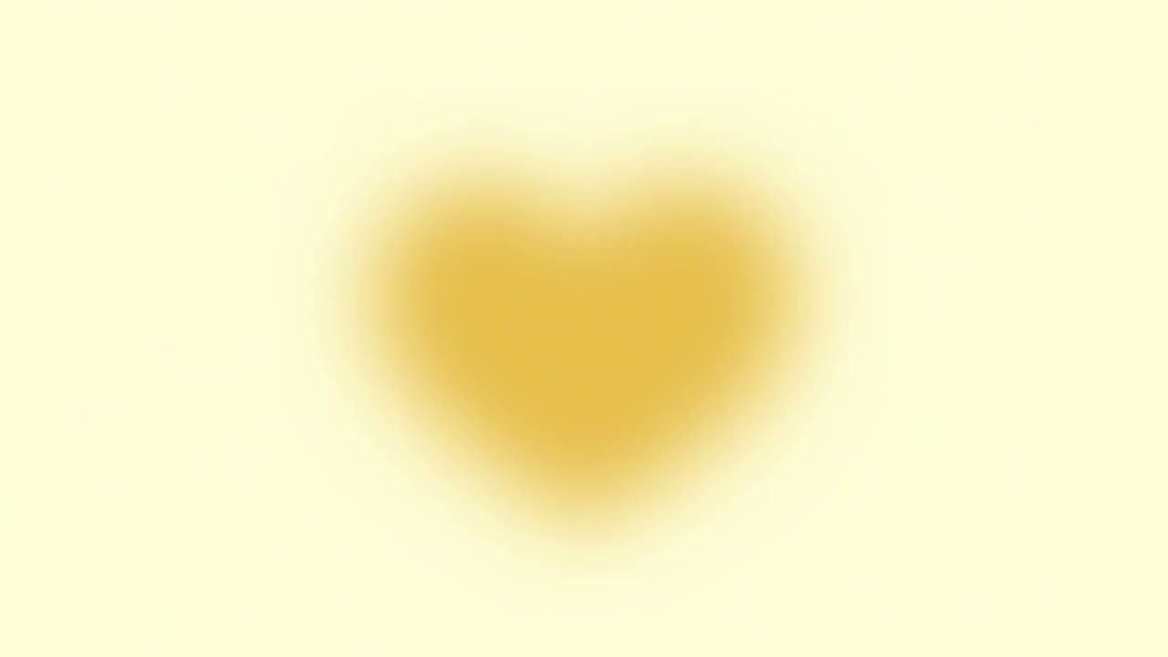 1280x720 Pastel yellow aura heart wallpaper ♡ soft girly cute light effect aesthetic background loop
