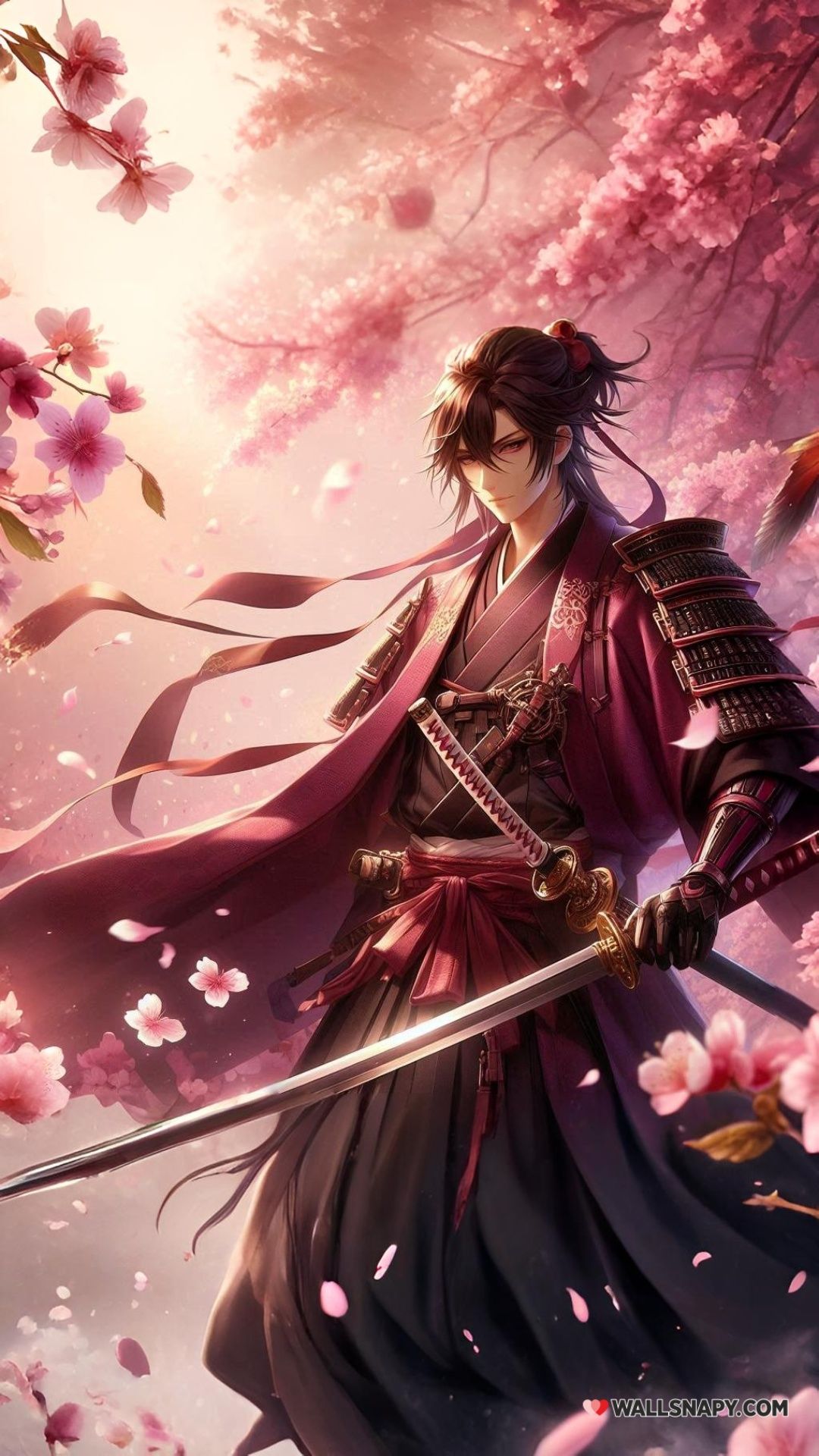 1080x1920 Anime samurai ai wallpaper HD portrait HD sticker