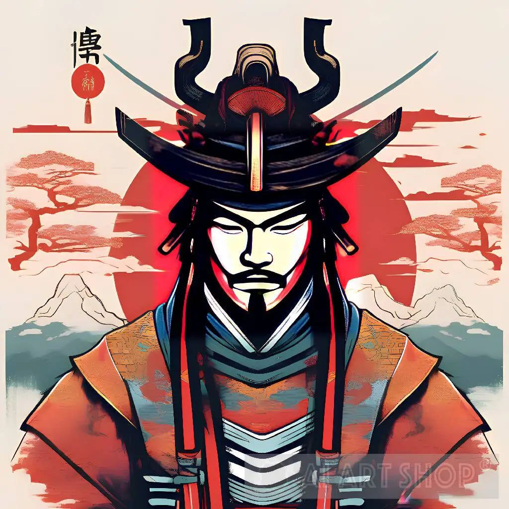 1024x1024 japan, japanese, logo, samurai