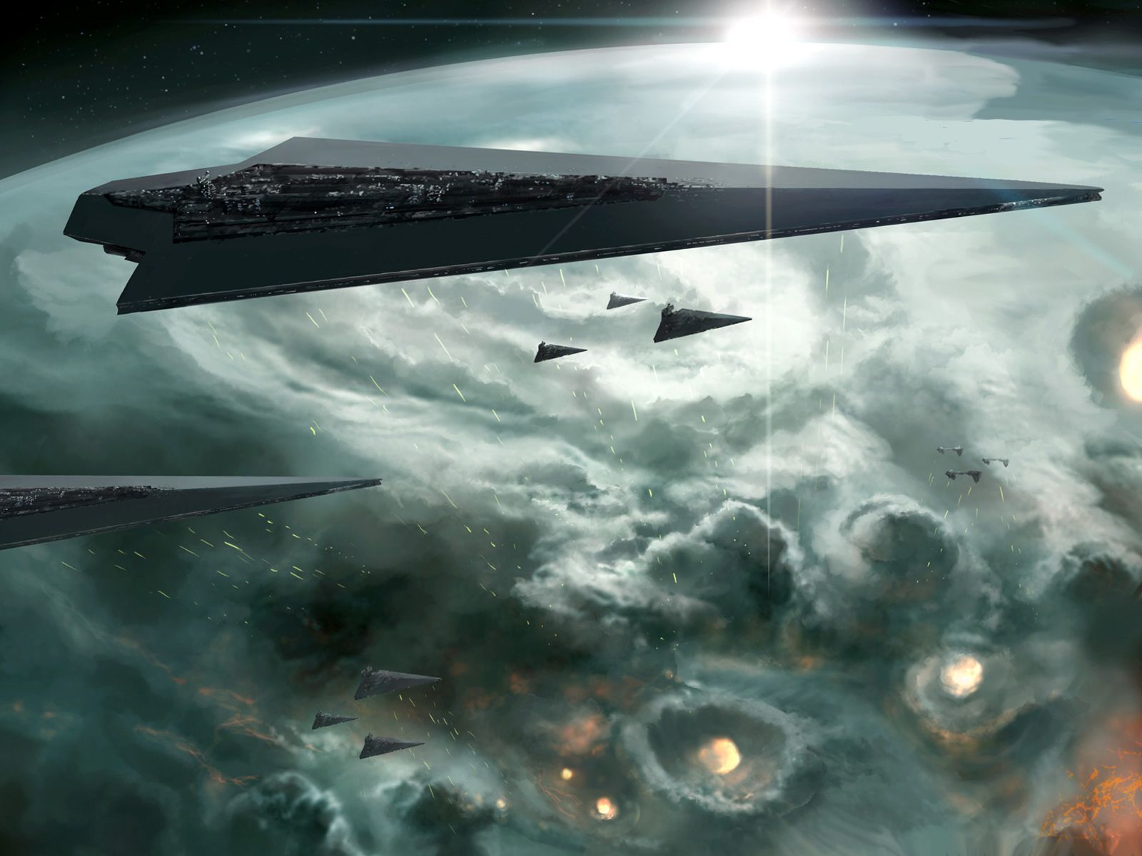 1600x1200 Phone wallpaper: Star Wars, Movie, Space, Fleet, Star Destroyer 159490