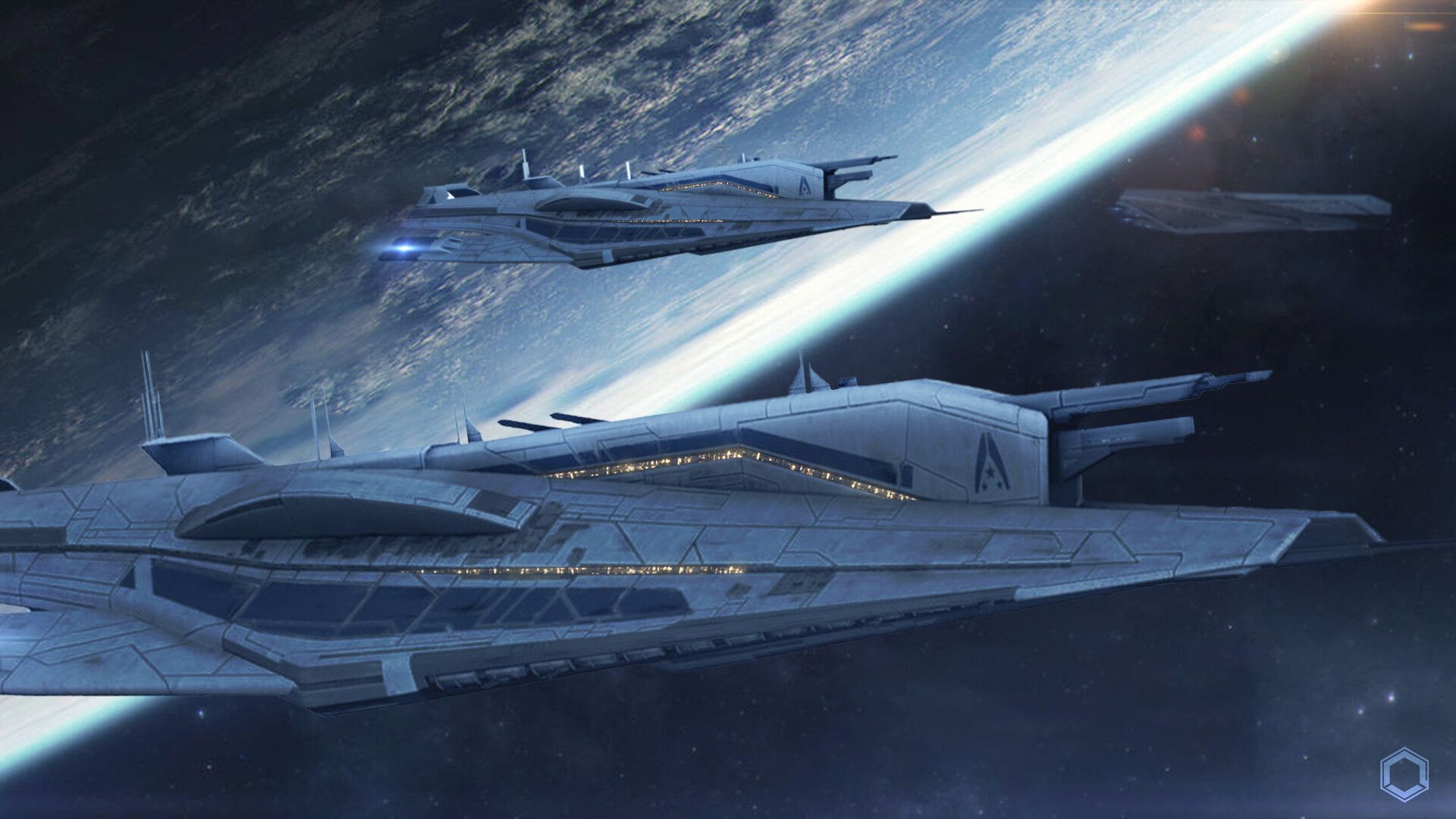 1920x1080 Hexanity Effect Fleet spaceships