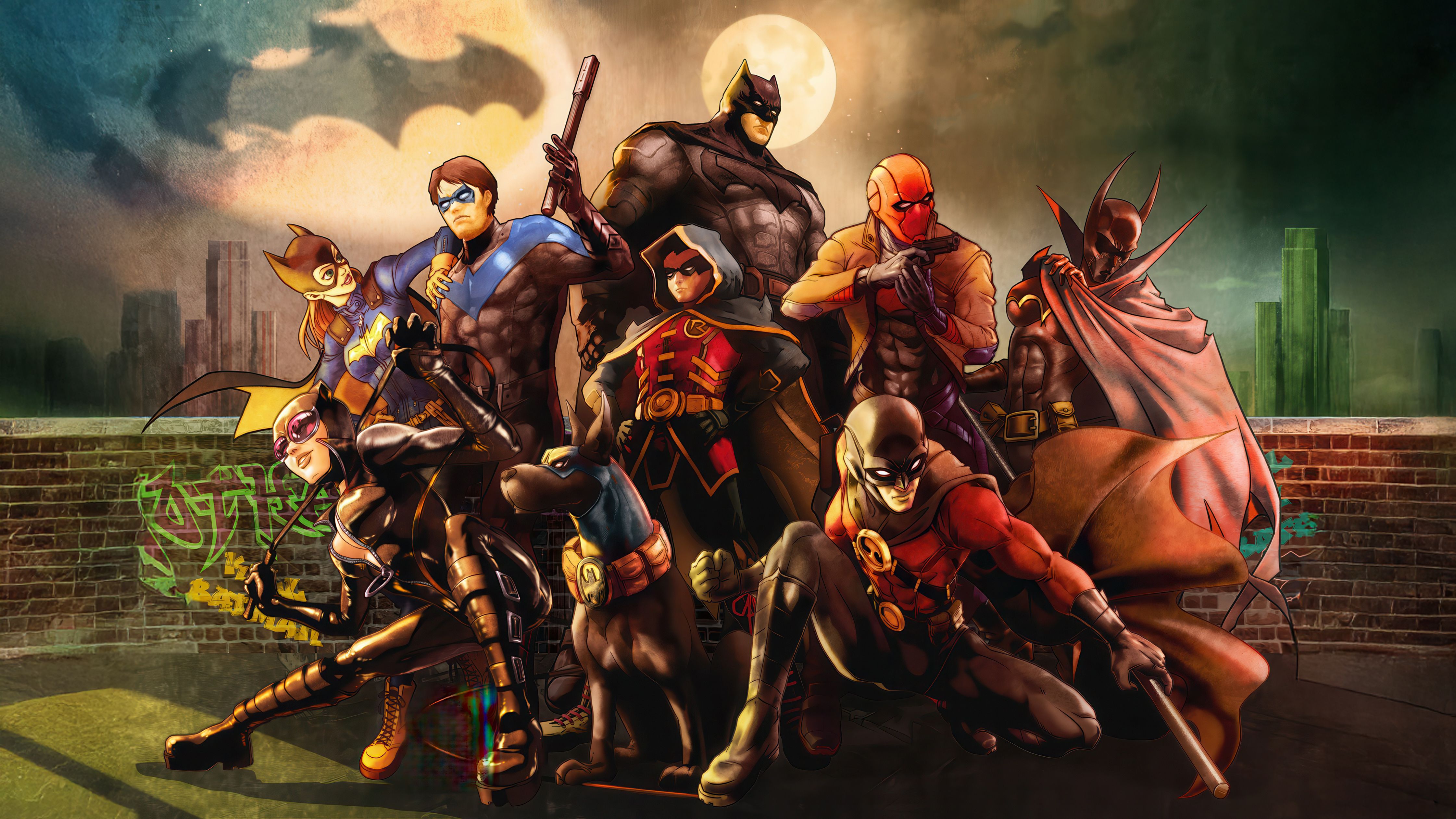 4484x2522 Bat Family The Chosen One Wallpaper, HD Superheroes Wallpaper, 4k Wallpaper , Image, Background, Photos and Picture