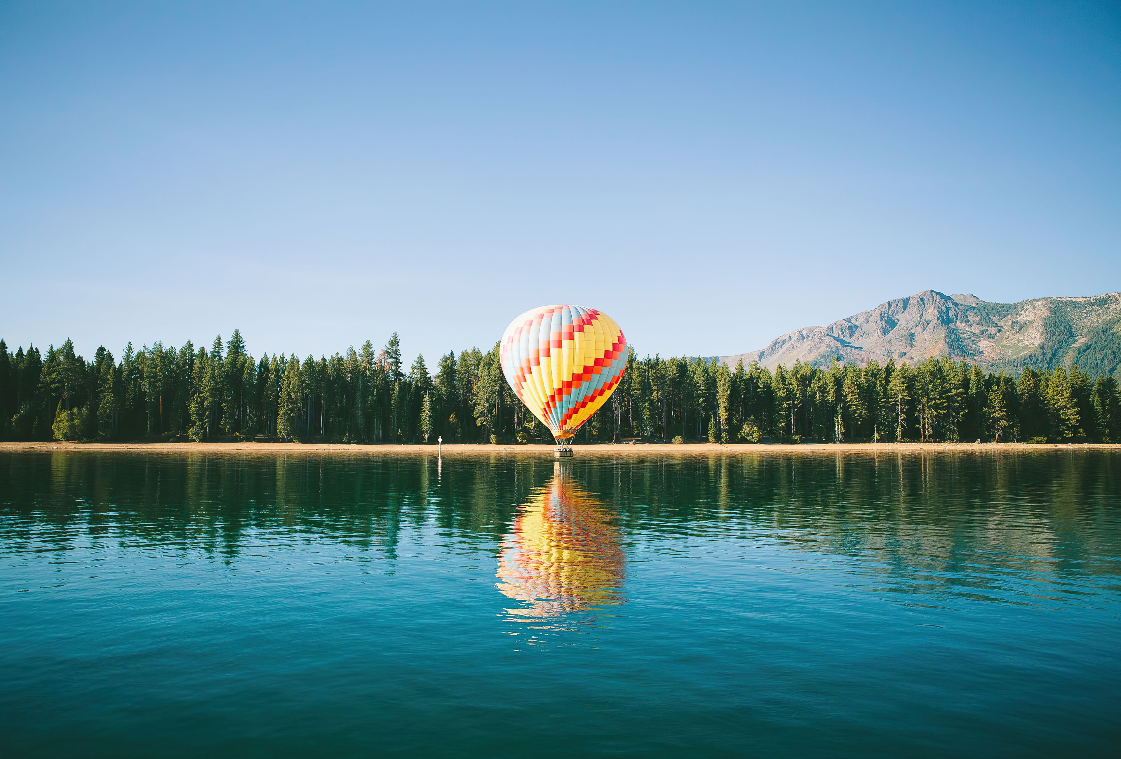 3840x2600 Yellow Red Hot Air Balloon 4k iPhone , HD 4k Wallpaper, Image, Background, Photos and Picture
