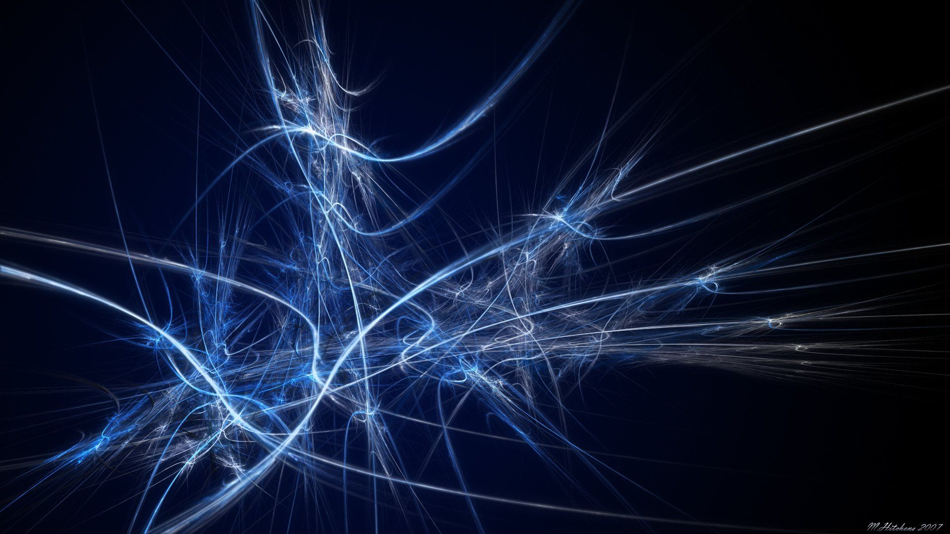 1920x1080 HD Blue Abstract CGI Glow Wallpaperx1080