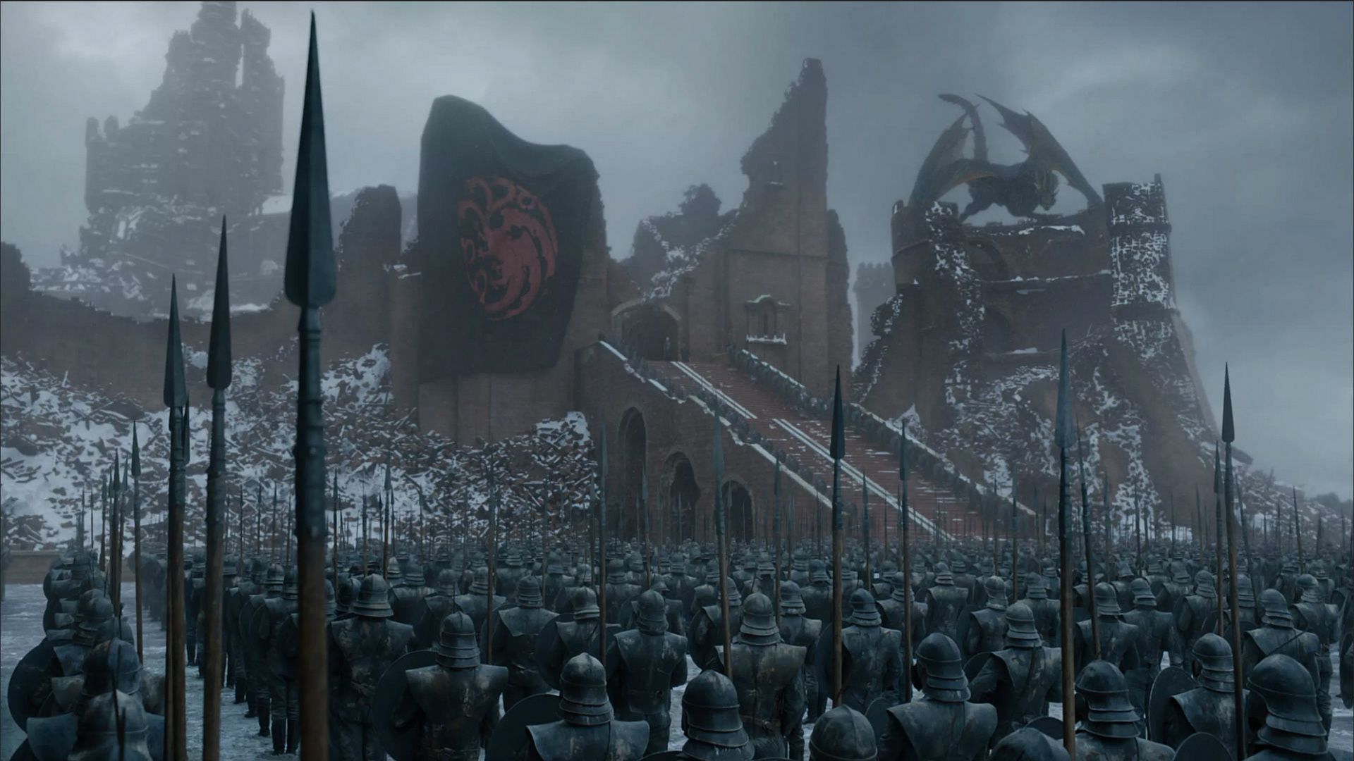 1920x1080 Red Keep Gate, Dany's Speech Front view (7). Image - Behance