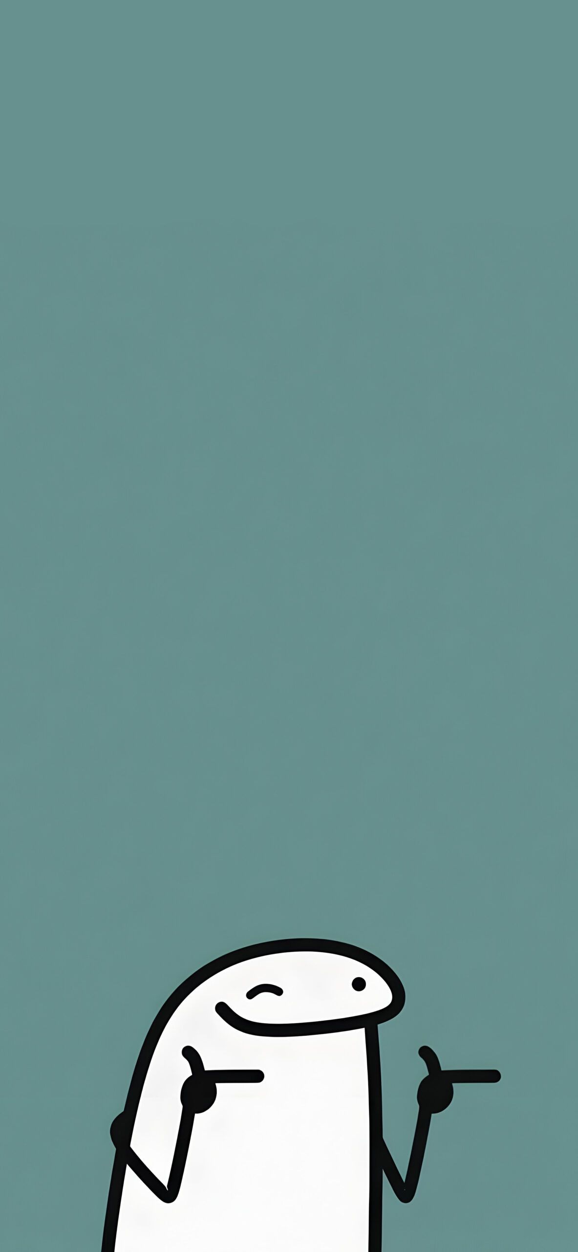 1183x2560 Winking Flork Minimalist Meme Wallpaper HD Wallpaper