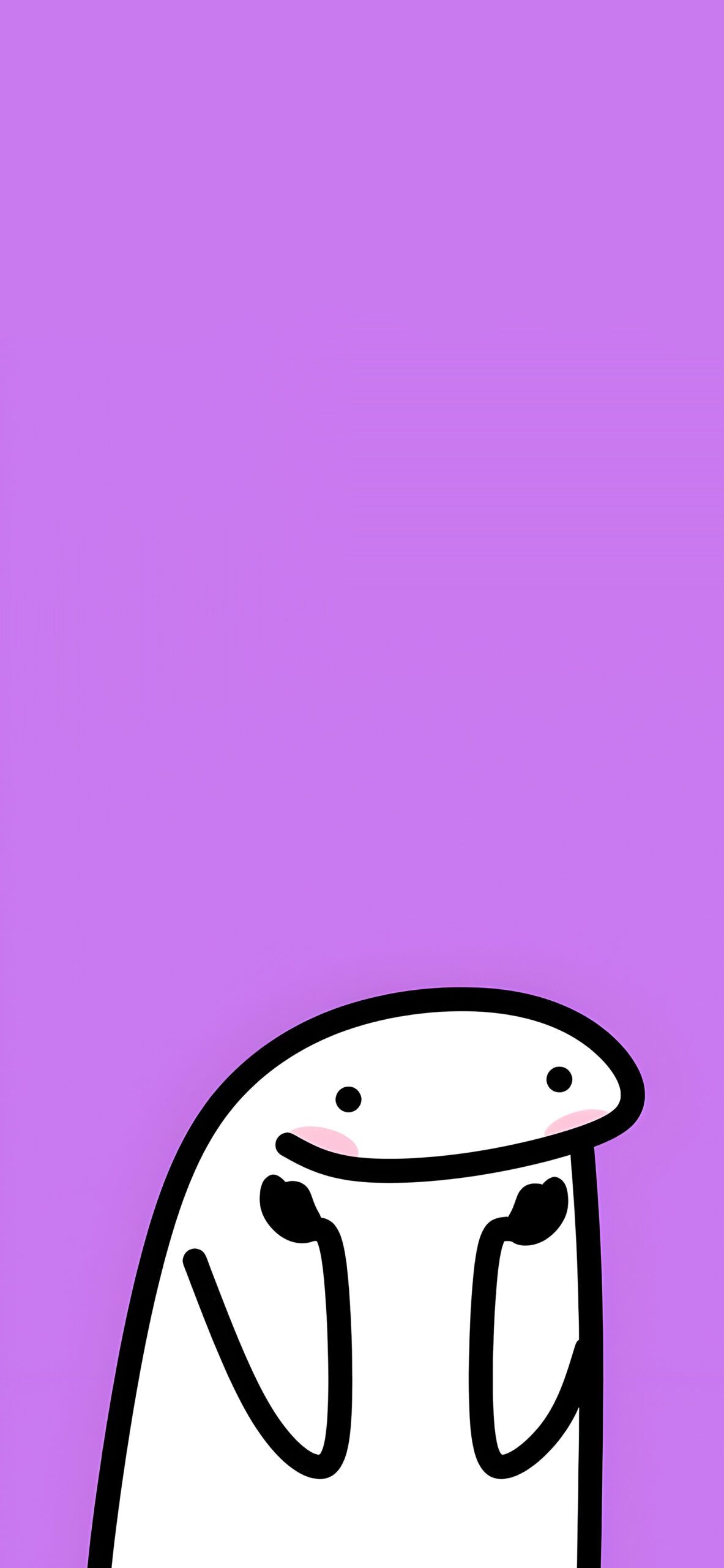 1183x2560 Happy Flork Minimalist Meme Wallpaper Wallpaper iPhone