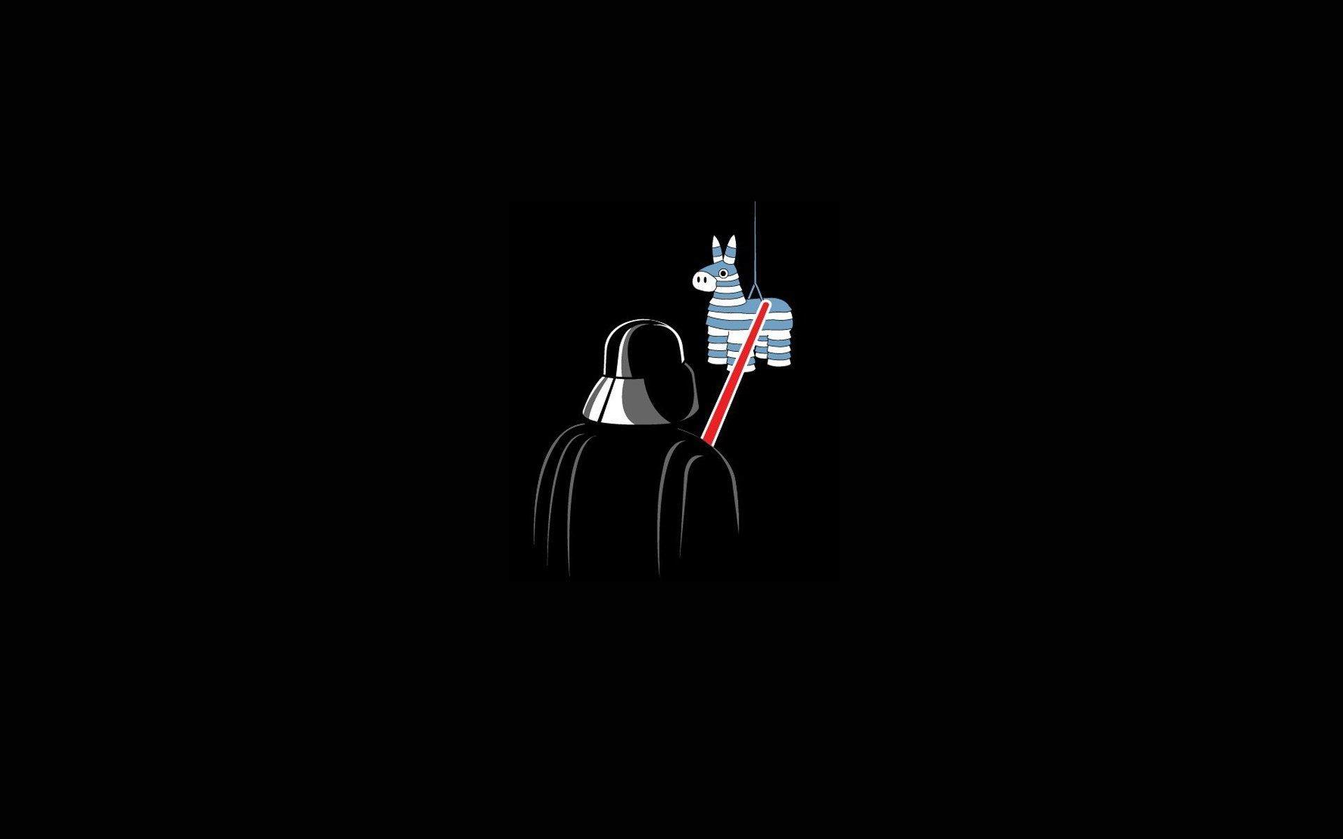 1920x1200 Desktop wallpaper: Minimalist, Humor, Star Wars, Darth Vader 4K free download for PC. 420426