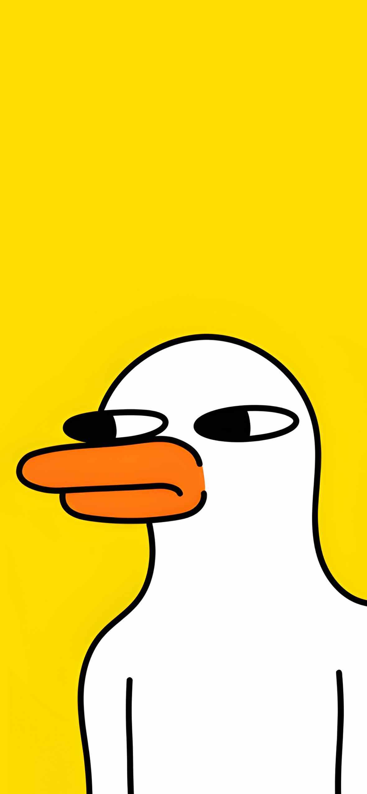 1180x2554 Indifferent Duck Meme Wallpaper Sunny Wallpaper