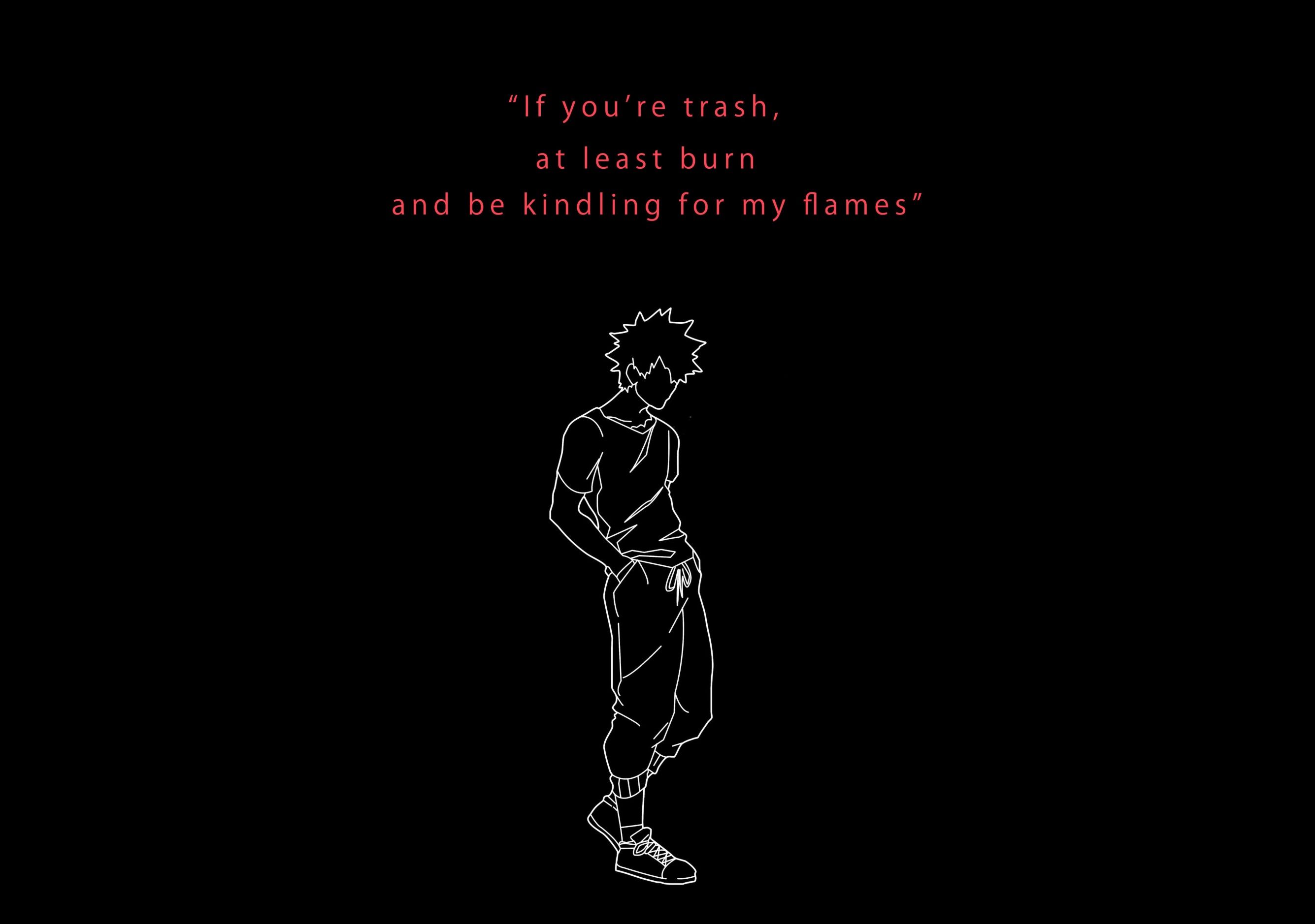 2670x1878 Dabi quotes Wallpaper 4K, Minimalist, My Hero Academia