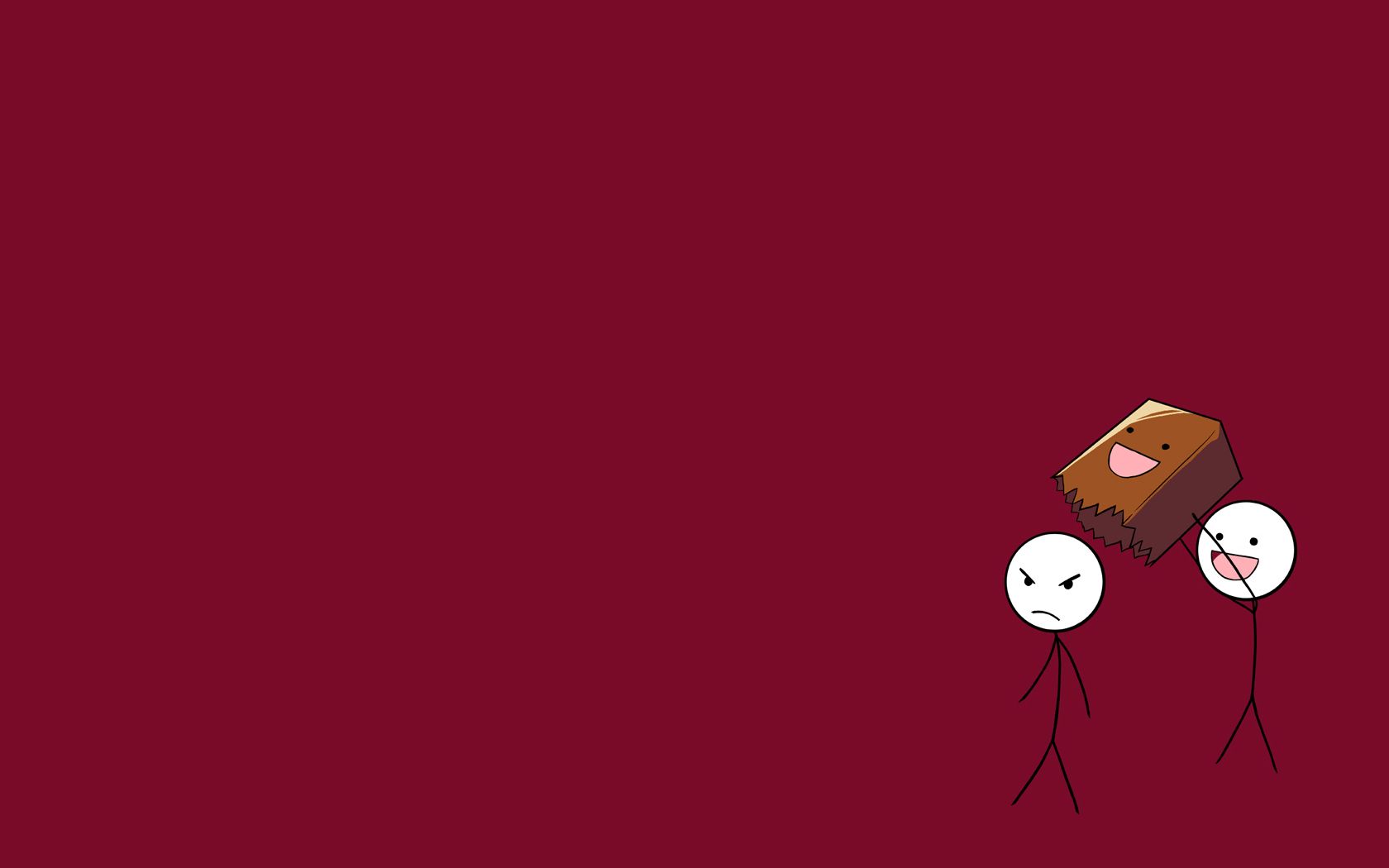 1680x1050 Minimalist Mischief: A Funny HD Wallpaperx1050
