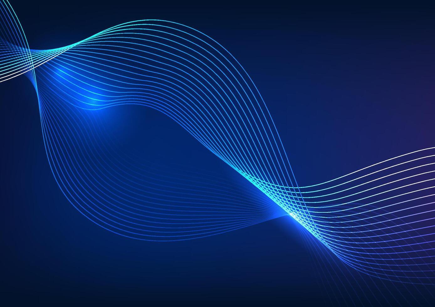 1388x980 Abstract Technology Background. Overlapping Curves Represent Big Data Technology Collected By High Speed Data Transfer. Used In A Corporate Company, Wallpaper, Screen, Presentation, Illustration