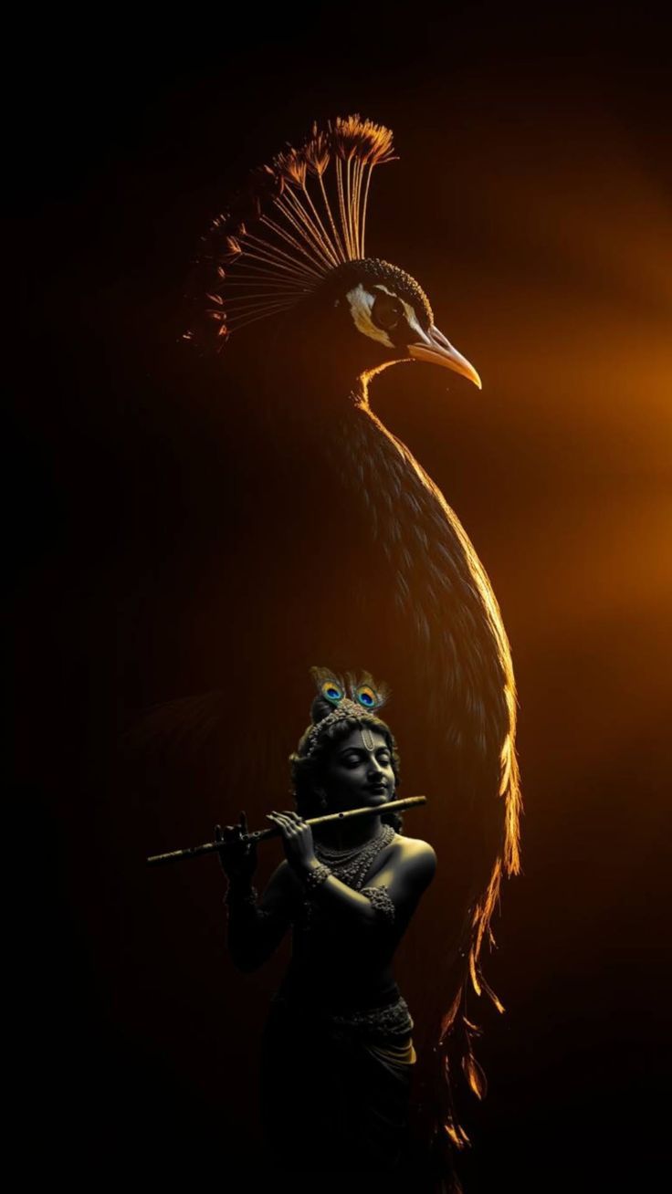 736x1308 Lord buddha image with flute. God krishna HD wallpaper, Shree krishna dark wallpaper, Lord krishna