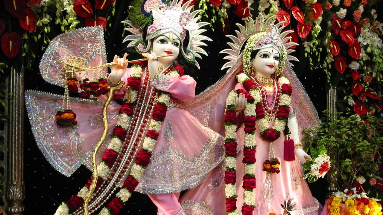 1280x720 Beautiful Lord Radha Krishna HD Krishna Wallpaper