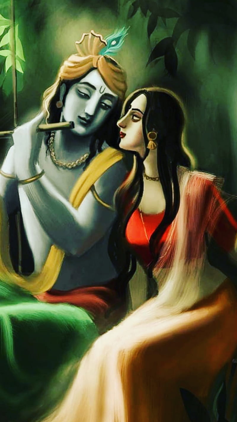 800x1422 HD radha wallpaper