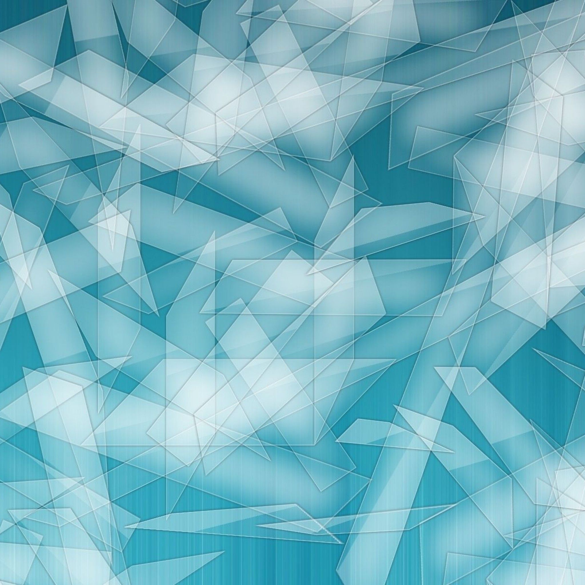 2048x2048 Wallpaper Blue and White Abstract Art, Background Free Image
