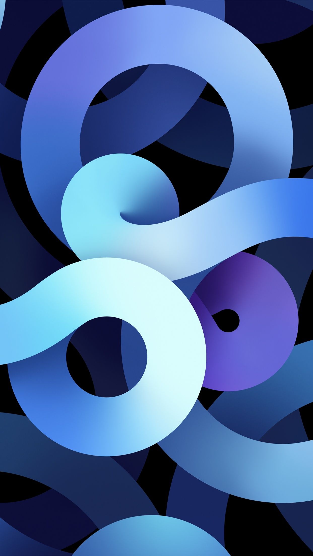 1242x2208 iPadOS 14 Wallpaper 4K, Stock, iPad Air Blue, Light