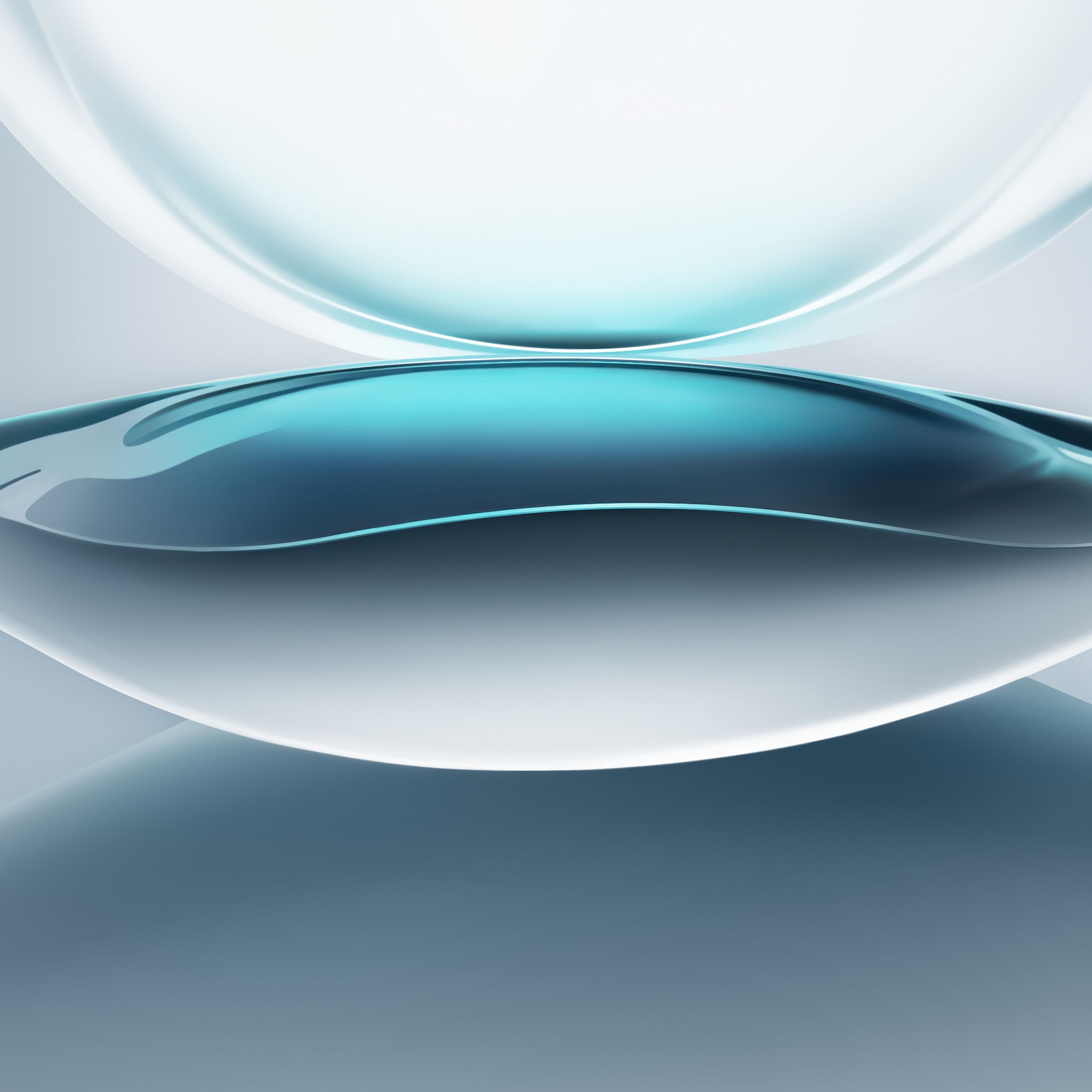 2732x2732 Light blue Wallpaper 4K, Abstract design