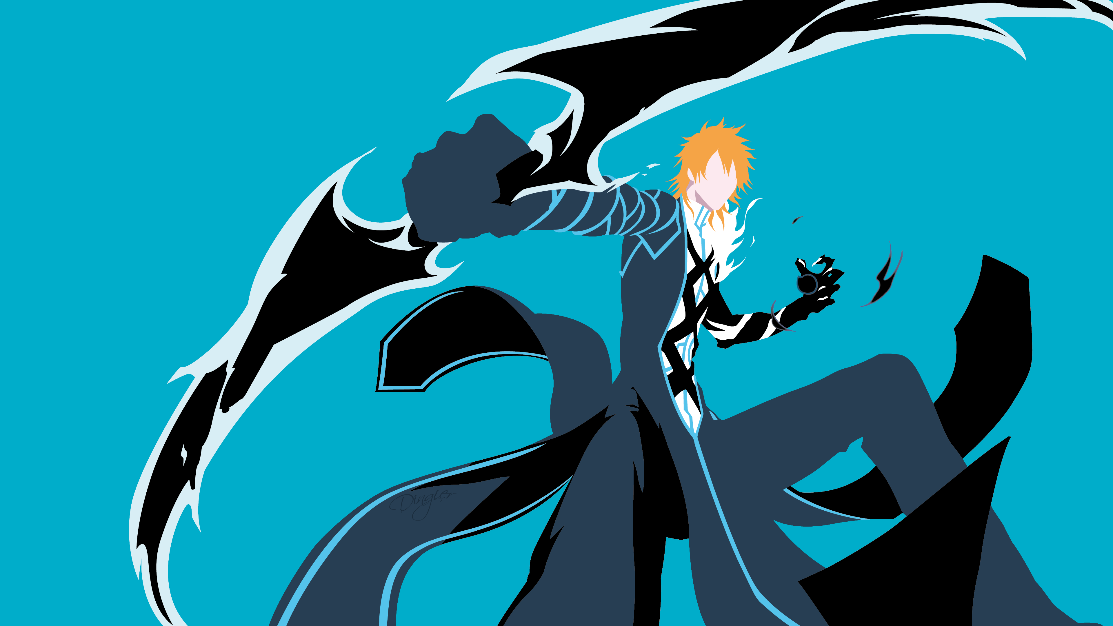 3840x2160 Ichigo Kurosaki Wallpaper 4K, Soul Reaper, Faceless, Bleach