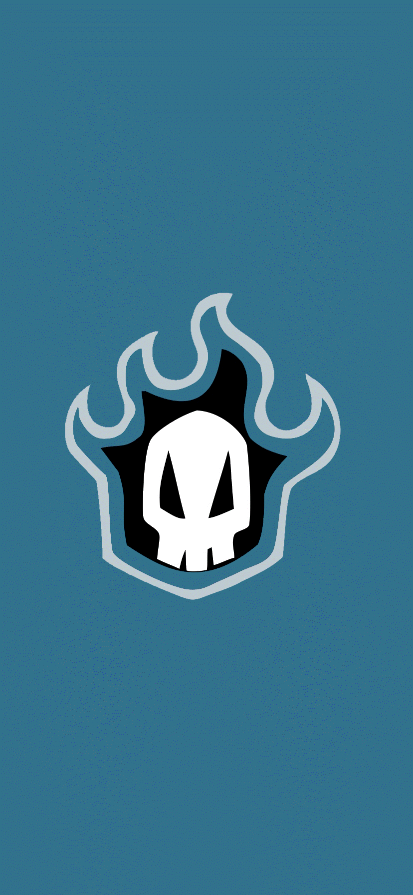 828x1792 Made some simple Bleach background with the classic grey blue of the logo, then also tried to get the orange hair color because why not!