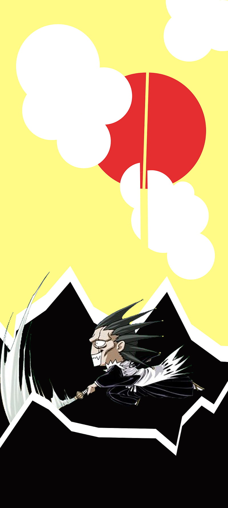 800x1778 Kenpachi, anime, bleach, chibi, minimalist, HD phone wallpaper