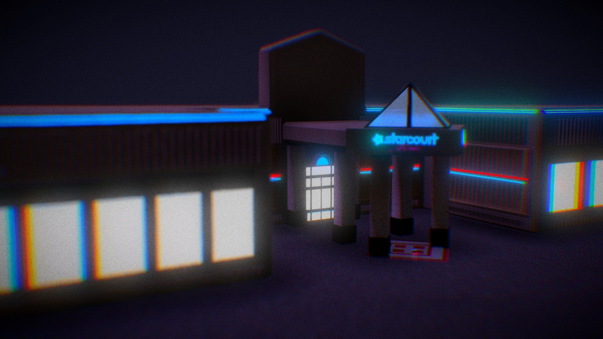 1920x1080 Starcourt Mall from Stranger Things Poly model by Kiklox [33D8917]