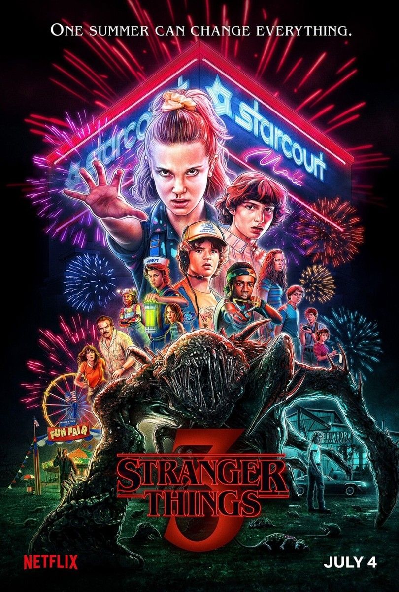 810x1200 STRANGER THINGS 3 Netflix Series Work Decor Wall POSTER CANVAS