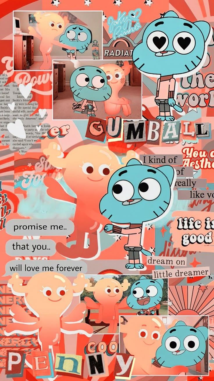 736x1307 Gumball and Penny wallpaper