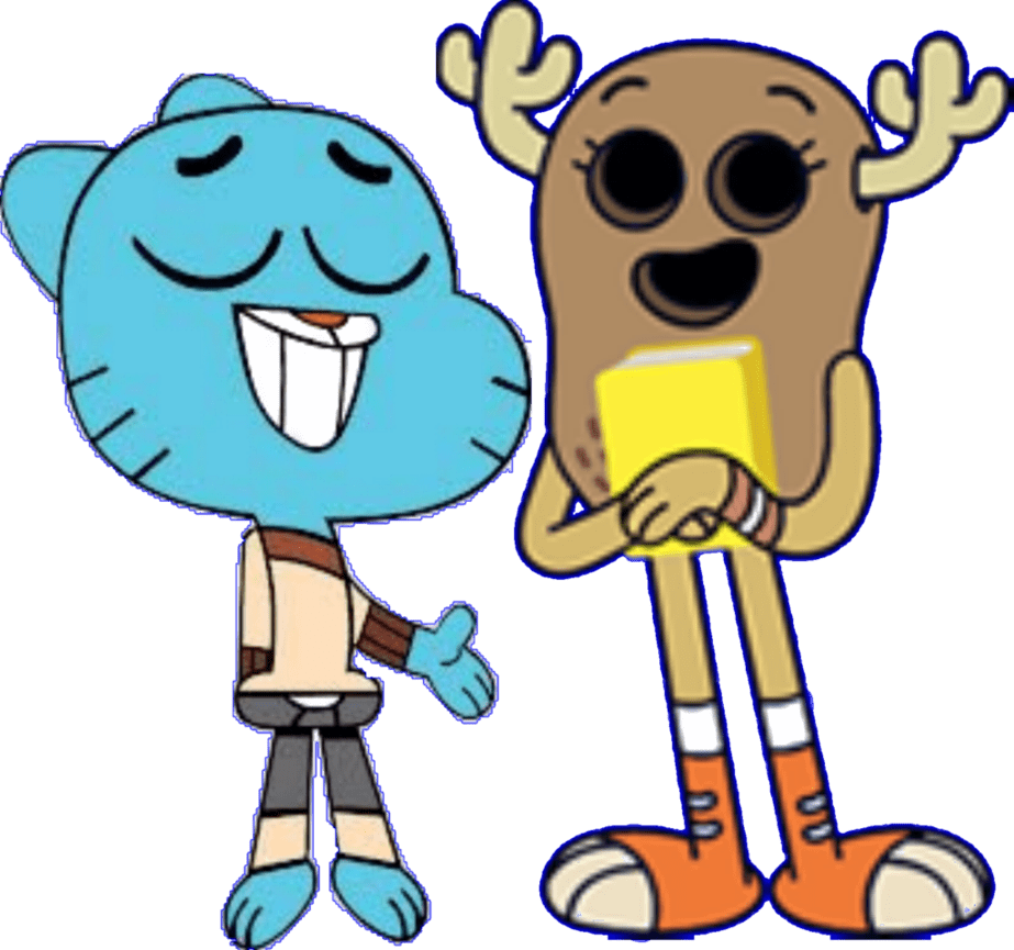 923x865 Download Gumballand Darwin Friendly Pose PNG
