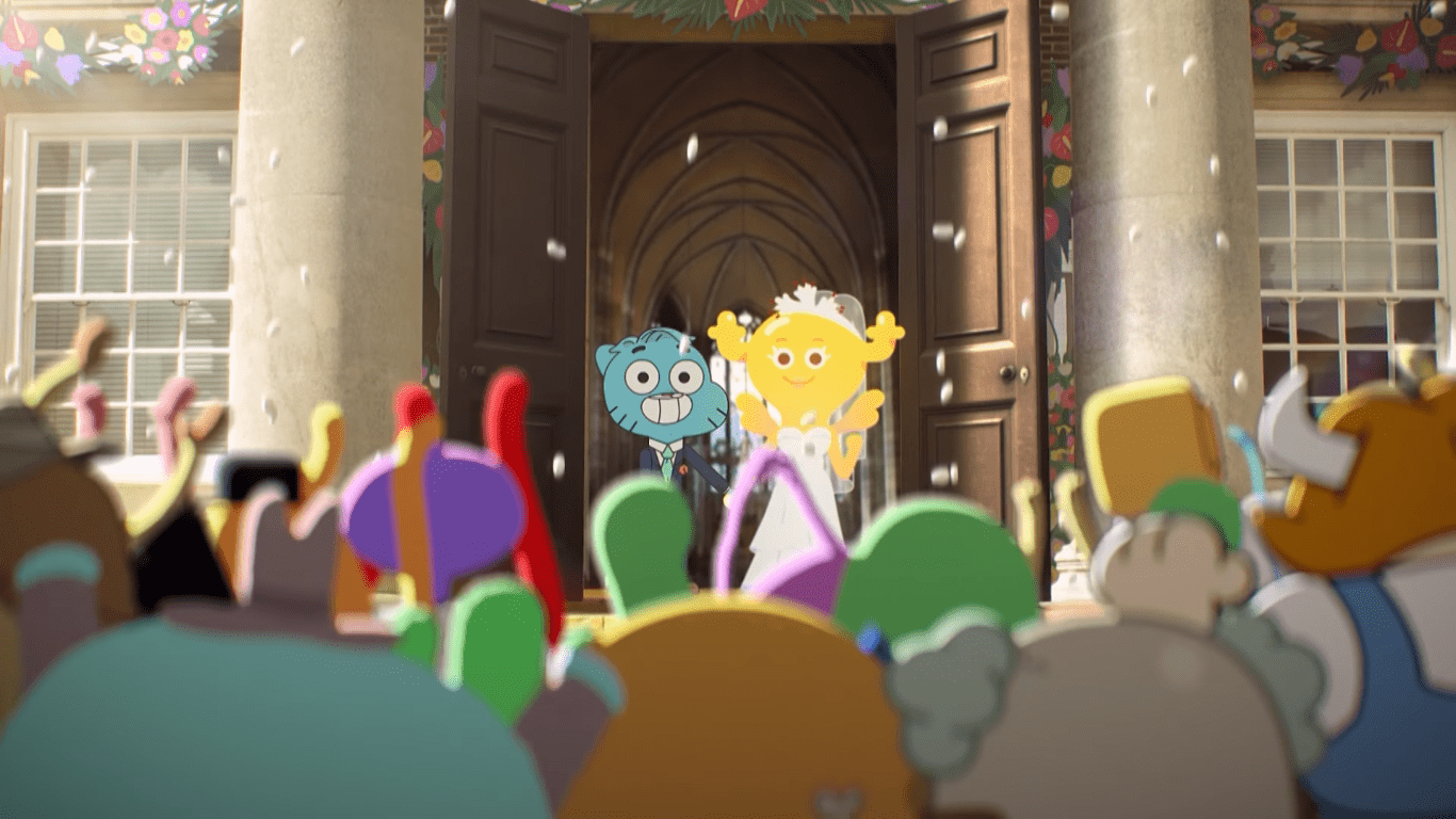 1366x768 Fanart of Gumball's and Penny's wedding. Kinda took inspiration from a scene in the show