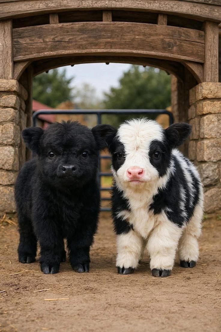 736x1104 Baby cows and pigs. Small cow, Cute baby cow black and white, Panda cows