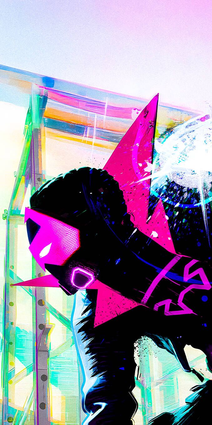 678x1356 Miles Morales Modern Abstract Art Wallpaper 4k iPhone