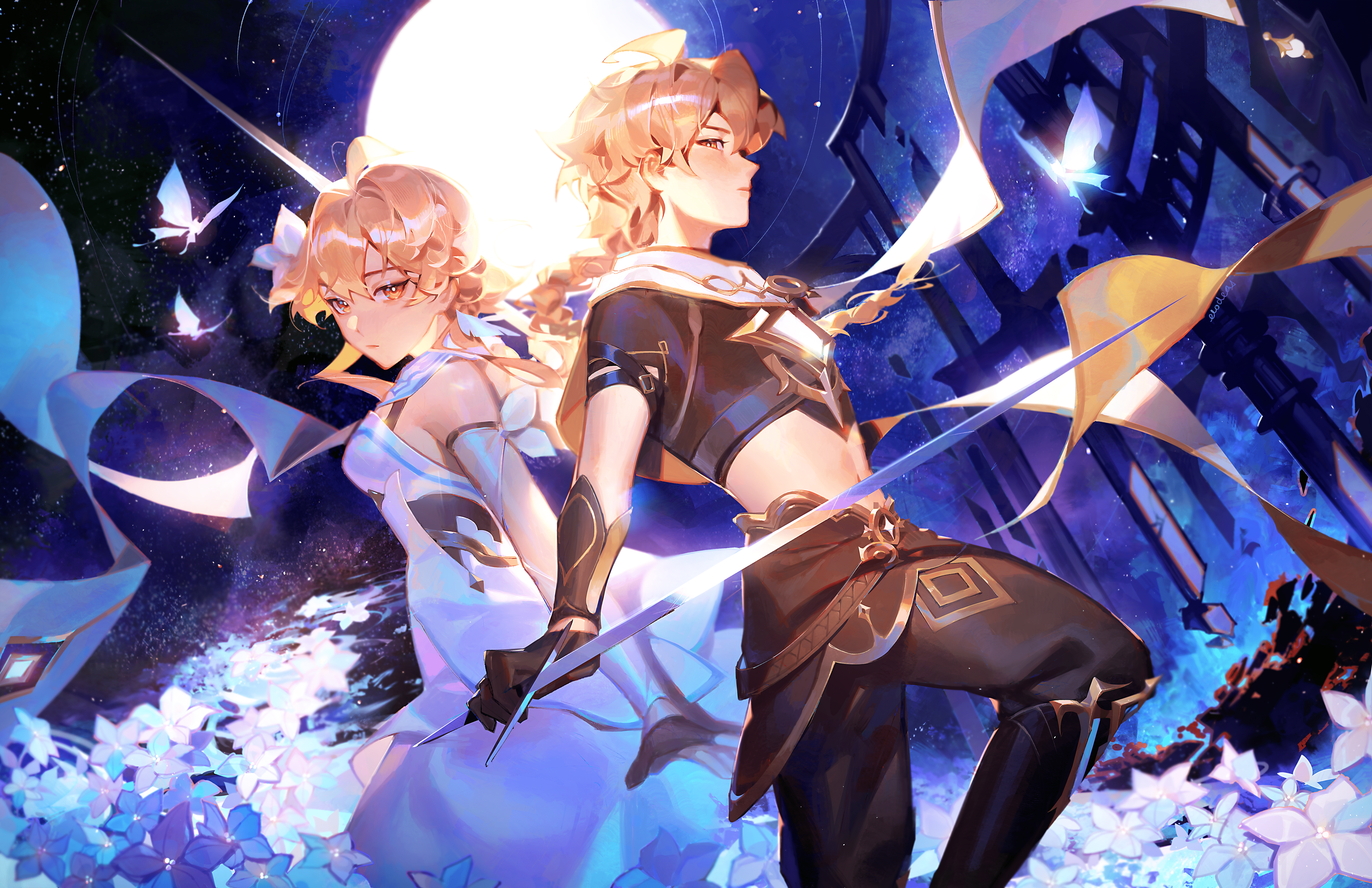 5950x3850 Aether (Genshin Impact) Wallpaper and Background: Free HD Download